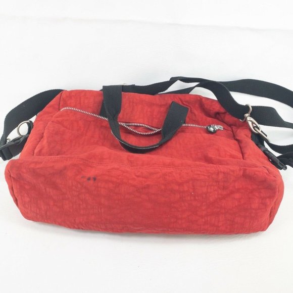 Sposac Travel Weekender Duffle Tote Bag Womens Red Carry on Gym Weekend 15X12X4 - Picture 6 of 6